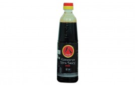 Hachi Fermented Soya Sauce Dark   Bottle  600 grams